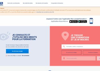 Site internet du site officiel moncompteformation.gouv.fr
