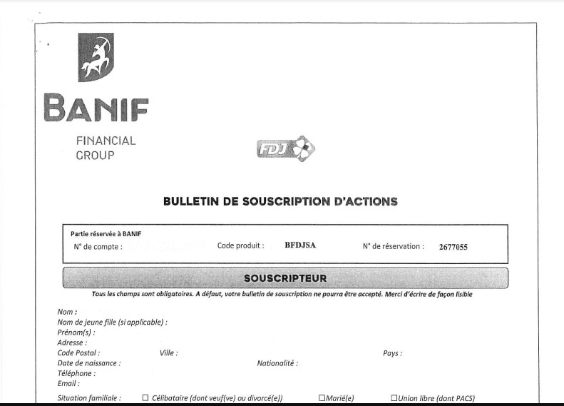 Le bulletin de souscription que Marc Laplace de Market.banif-bc.online envoie à ses proies.
