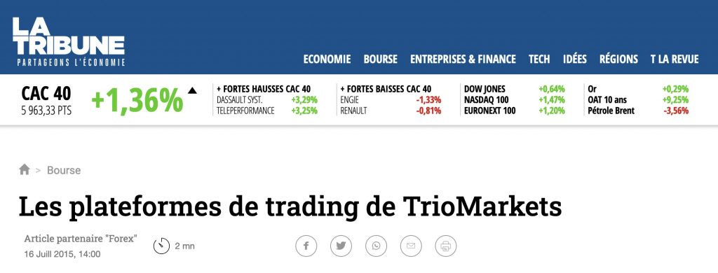 Trio Markets La Tribune