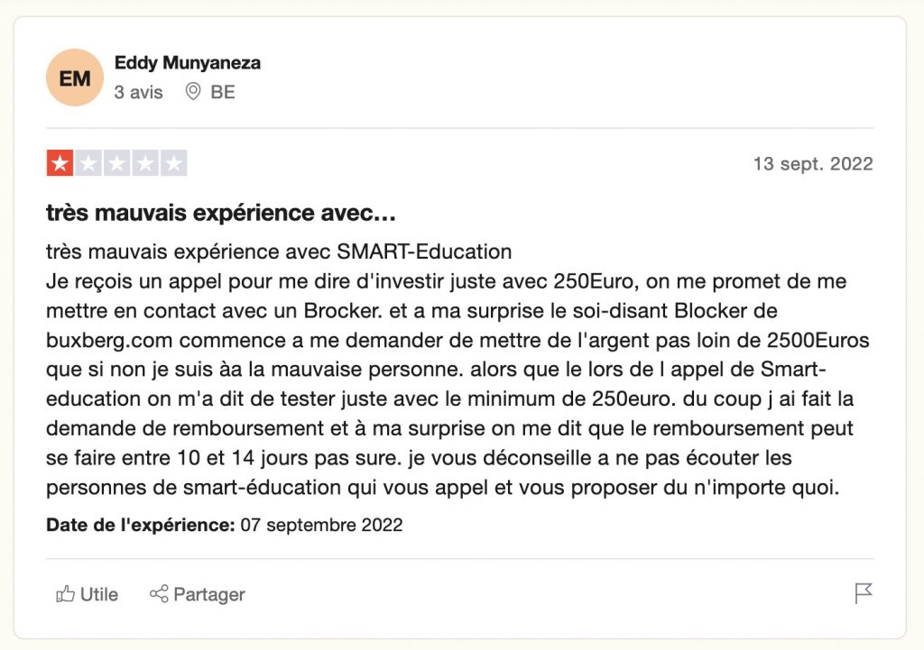smart-education.fr Trustpilot