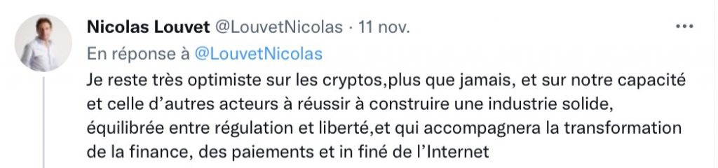 Nicolas Louvet tweet