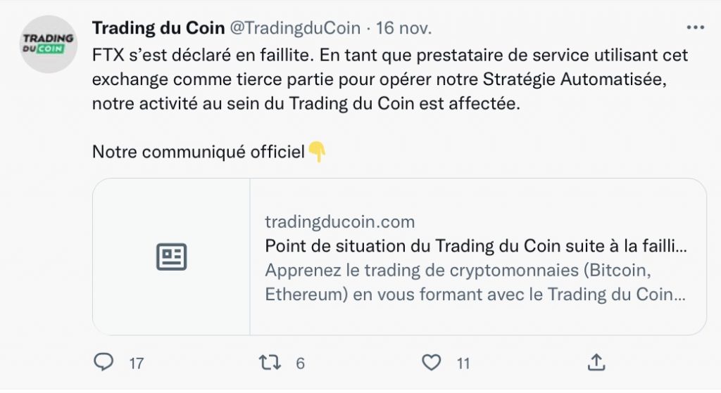 Trading du coin