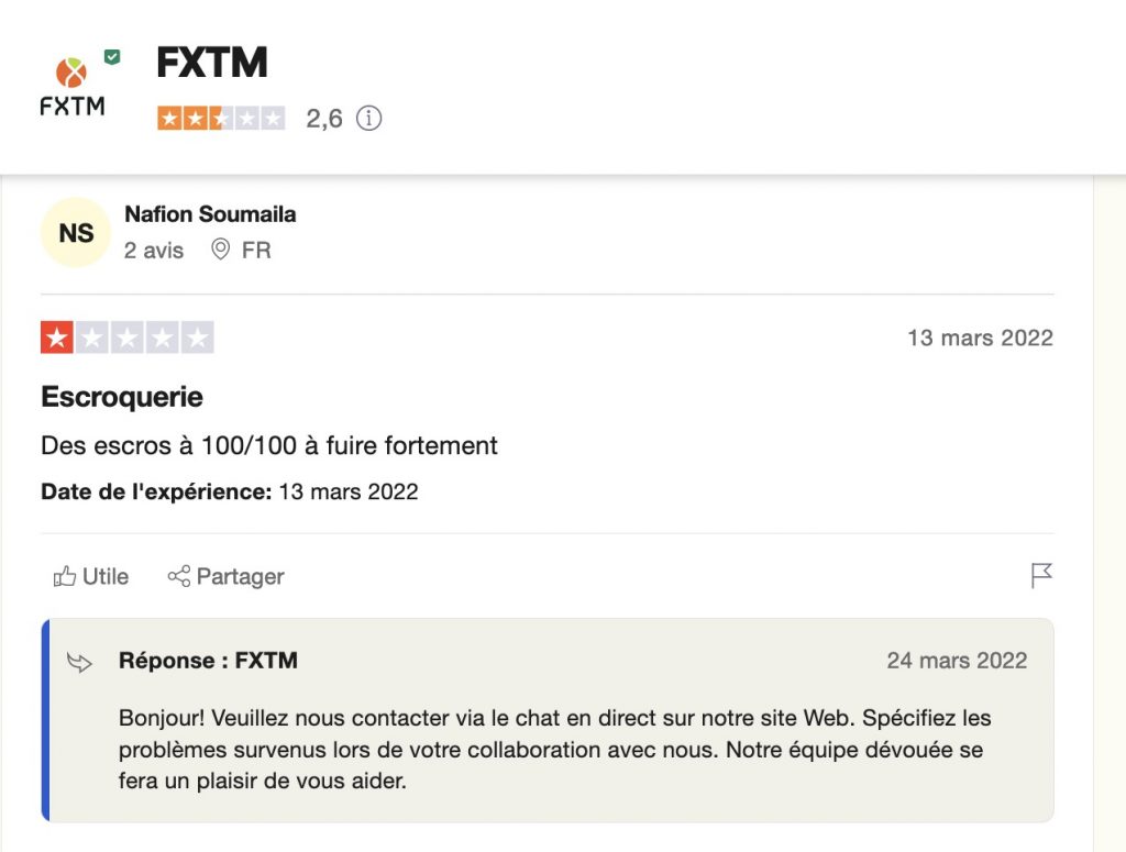 avis fxtm