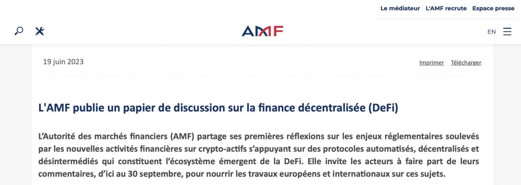 AMF DeFi
