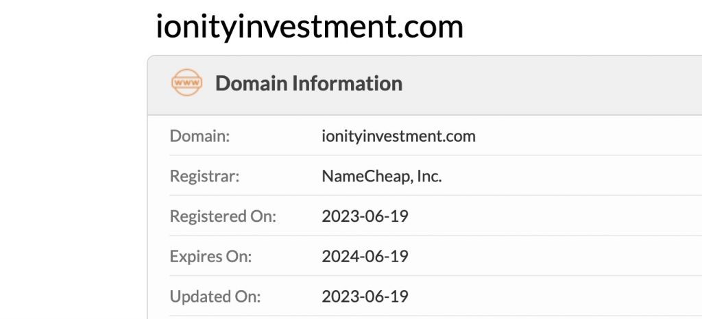 ionityinvestment.com
