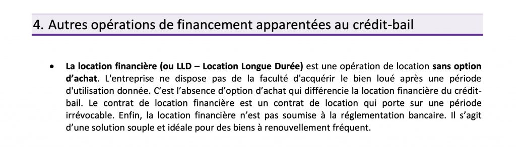  un obstacle à contourner en faisant passer auprès des magistrats leurs contrats de location simple pour un service financier.