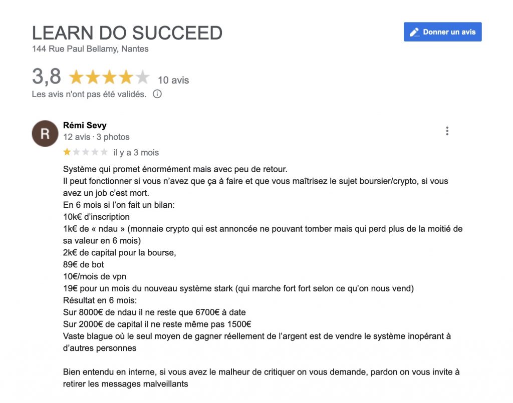 La Villa du Bitcoin: 3 avis sur cette arnaque pyramidale
