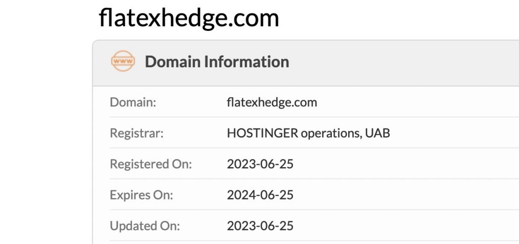 flatexhedge.com whois 1