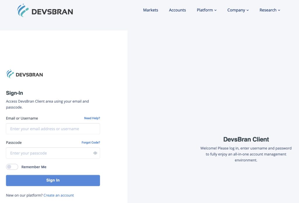 devsbran connect