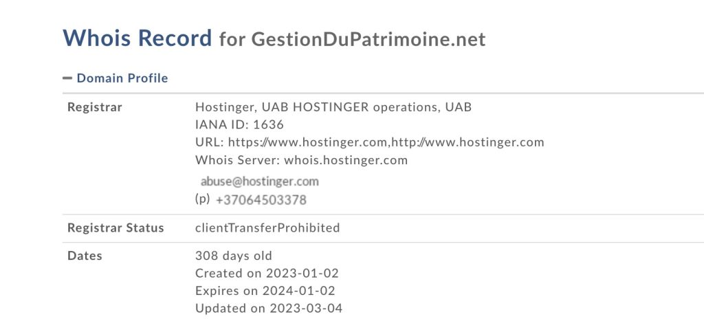 gestiondupatrimoine.net whois