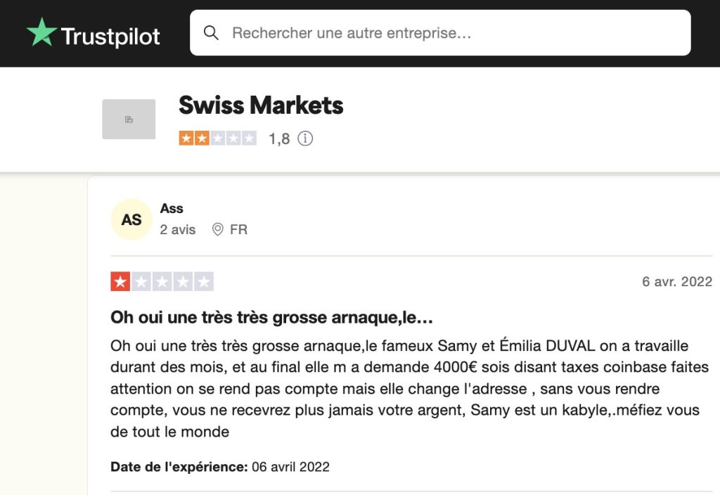 swissmarkets.com avis bis