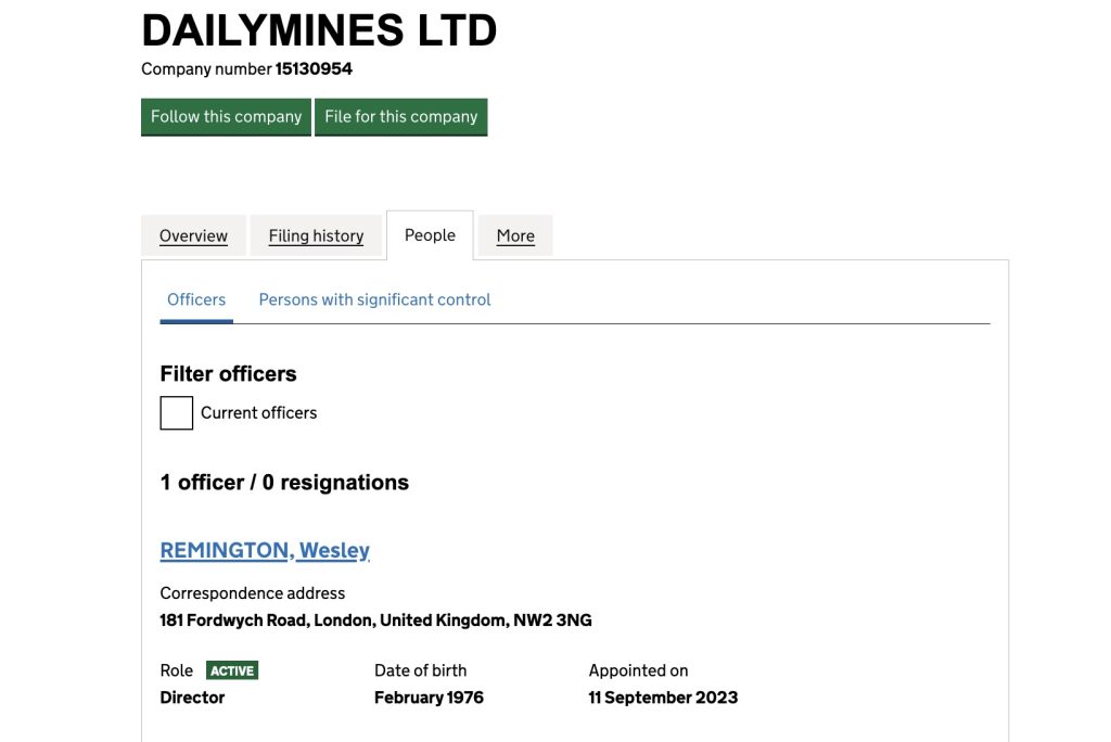 dailymines UK