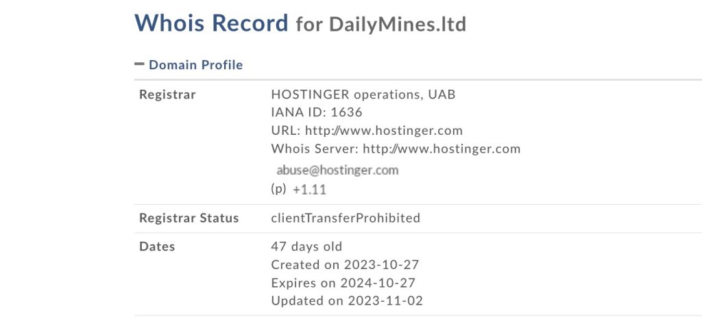 dailymines.ltd