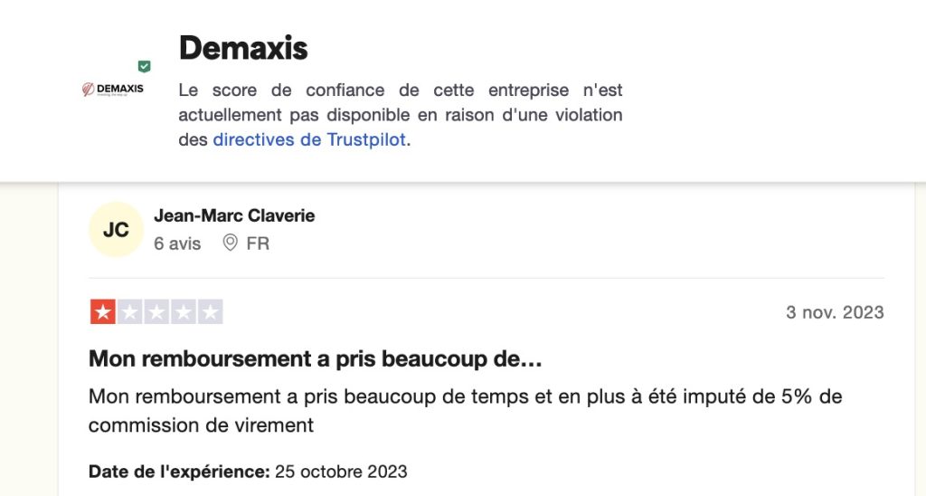 demaxis reputation