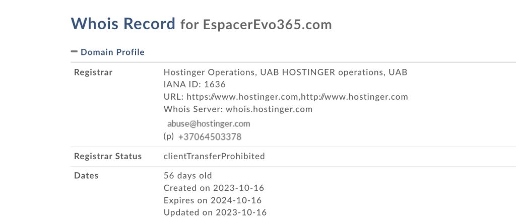 espacerevo365.com whois