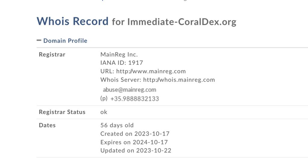 immediate-coraldex.org