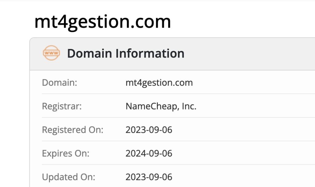 mt4gestion.com whois