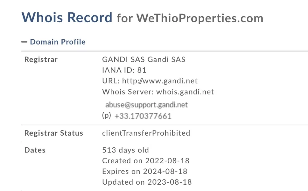 wethioproperties