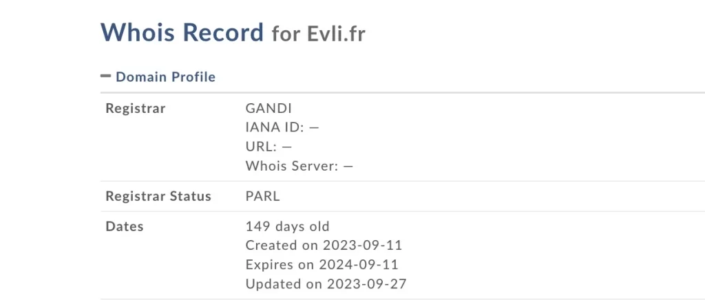 evli.fr whois
