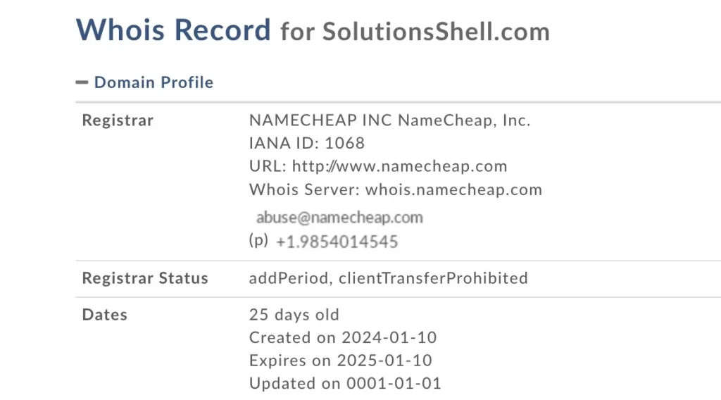 solutionsshell.com whois