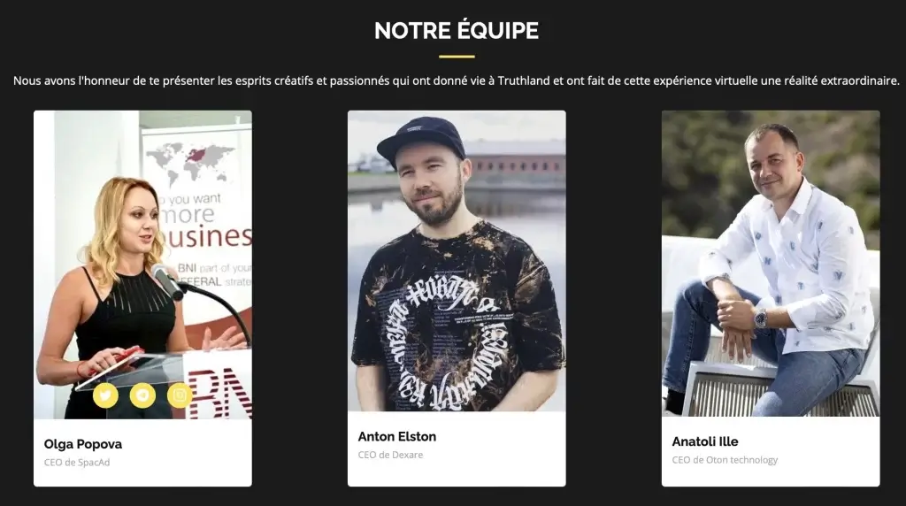 Olga Popova, Anton Elston et Anatoli Ille Spacad