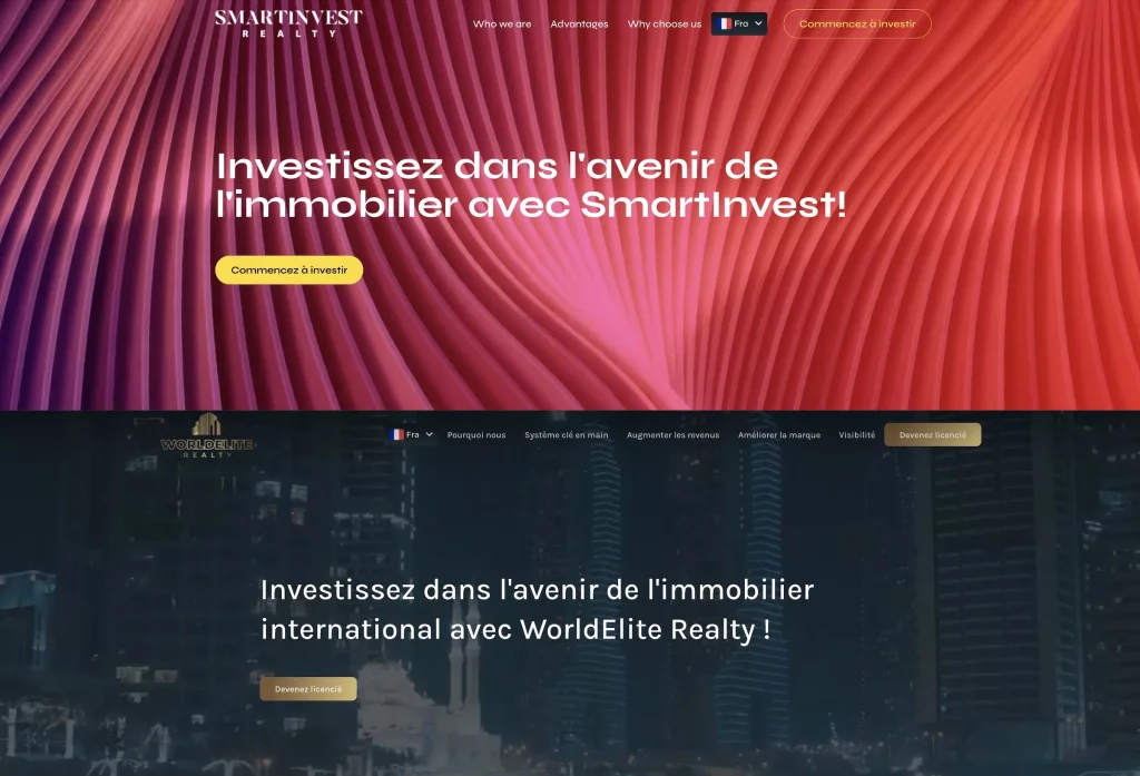 smartinvest.agency et worldelite.agency