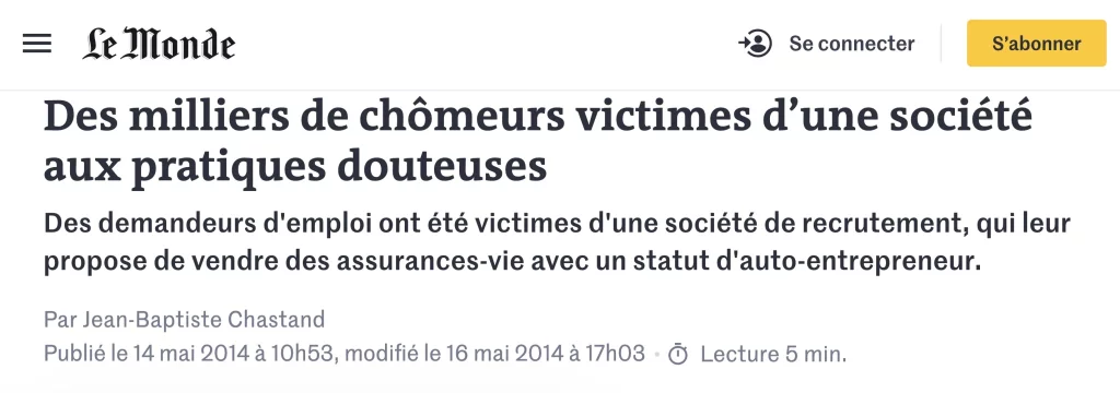 Le Monde assurance.