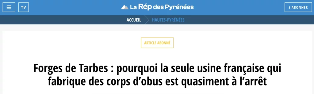 forges de tarbes Alpha Blue Ocean europlasma