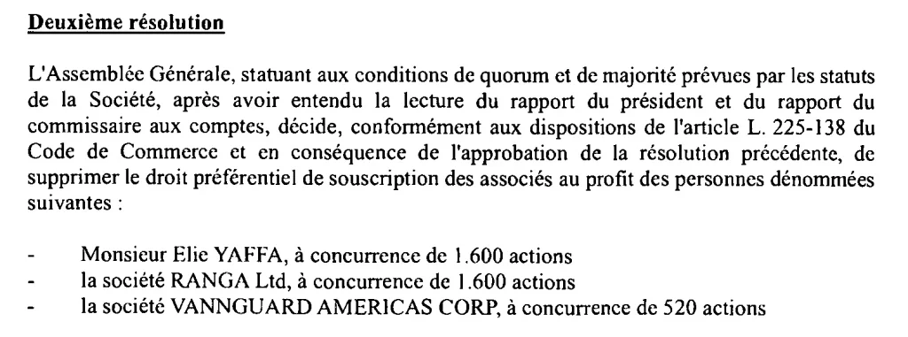 Champion Spirit vannguard americas corp pierre vannineuse