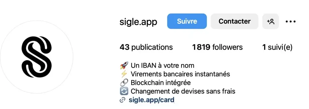 Sigle.app Instagram