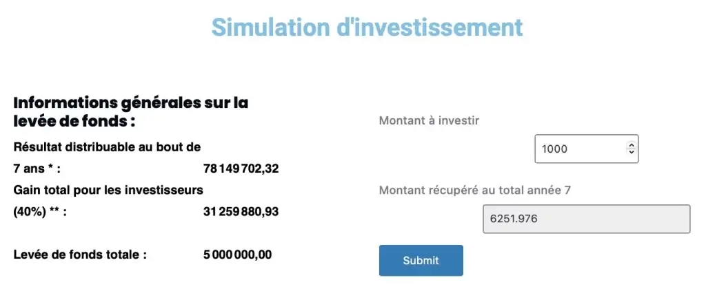 Signe investissement.