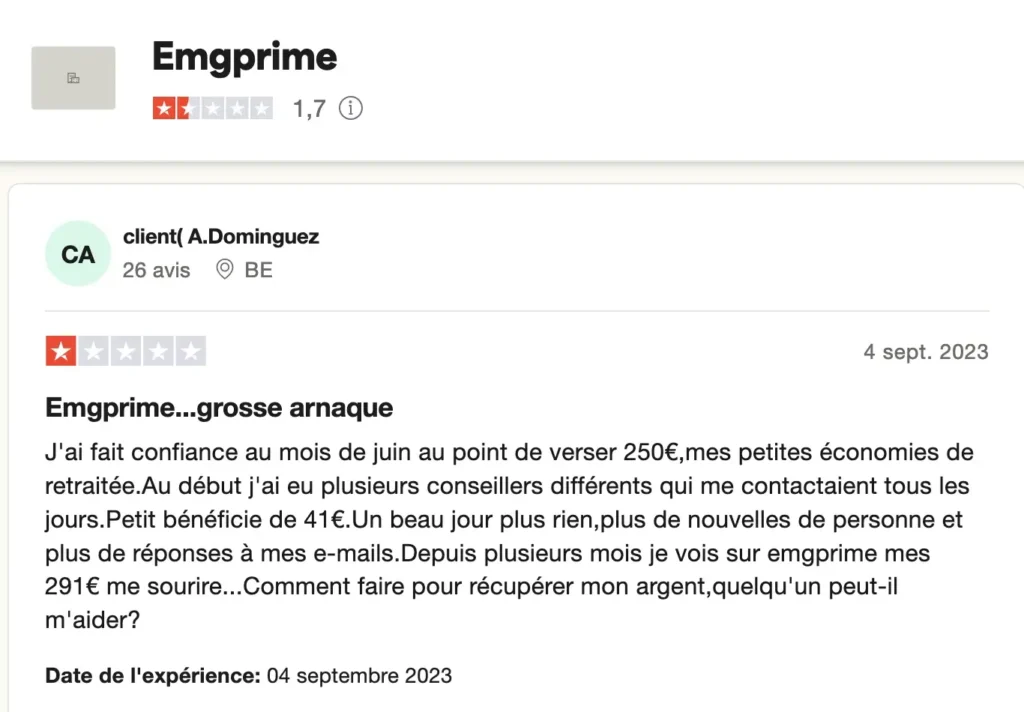 EMGPRIME avis