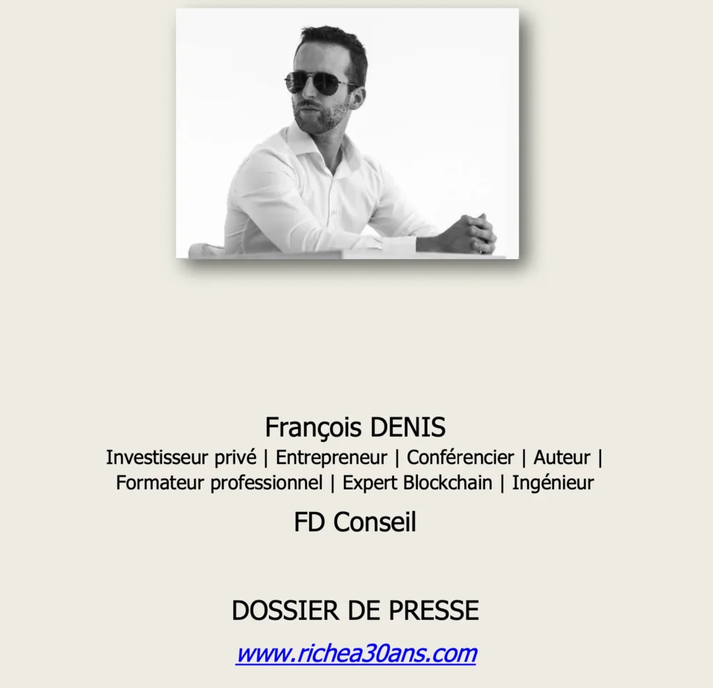 François Denis riche à 30 ans.