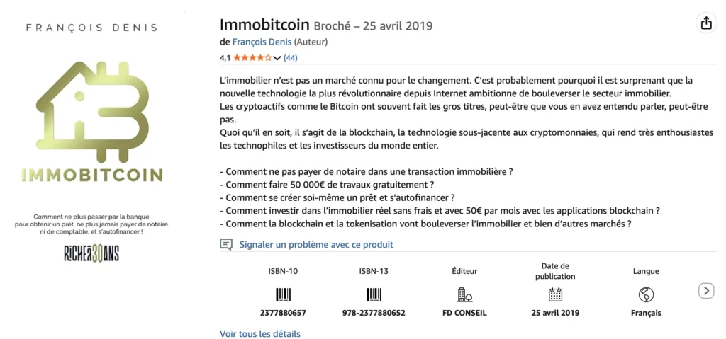 immobitcoin françois Denis