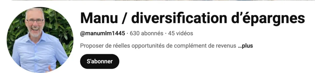 Chaîne Youtube d'Emmanuel Annebicque.